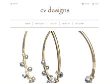 Tablet Screenshot of cvdesignsjewelry.com